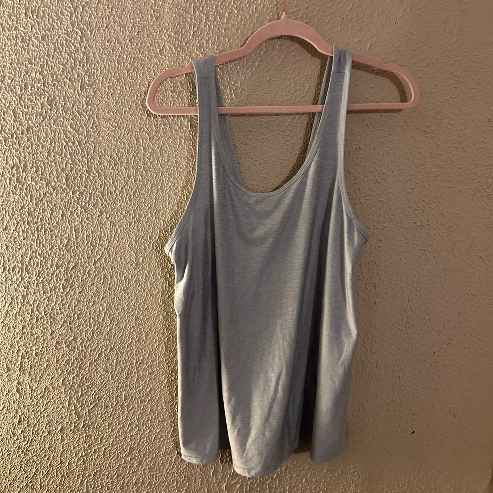 DSG Gray Workout Criss-Cross Back Tank Top Activewear Size XL Workout Gym